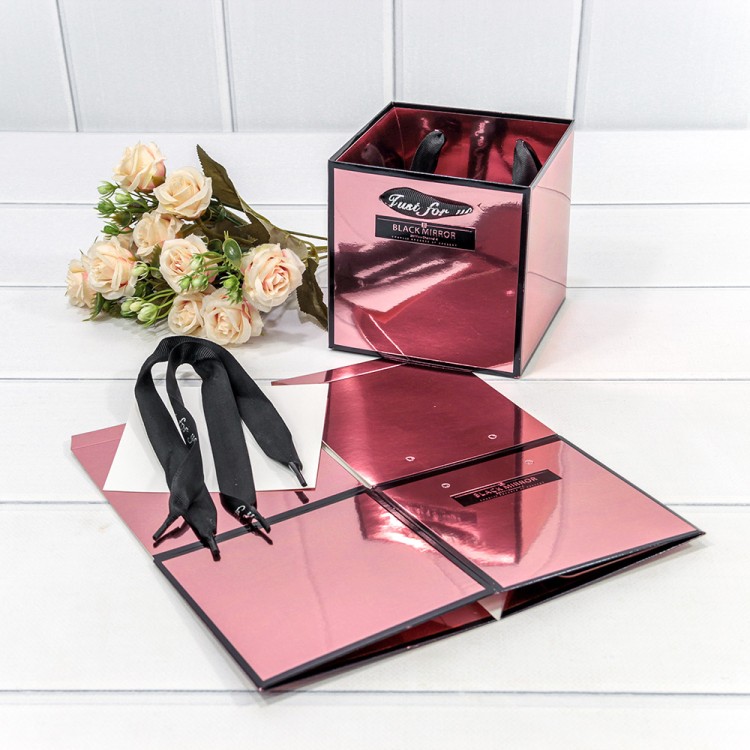 000185P/1 Пакет подарочный  сборный Бронзовый 12*12*12 240г 1/10 1/240