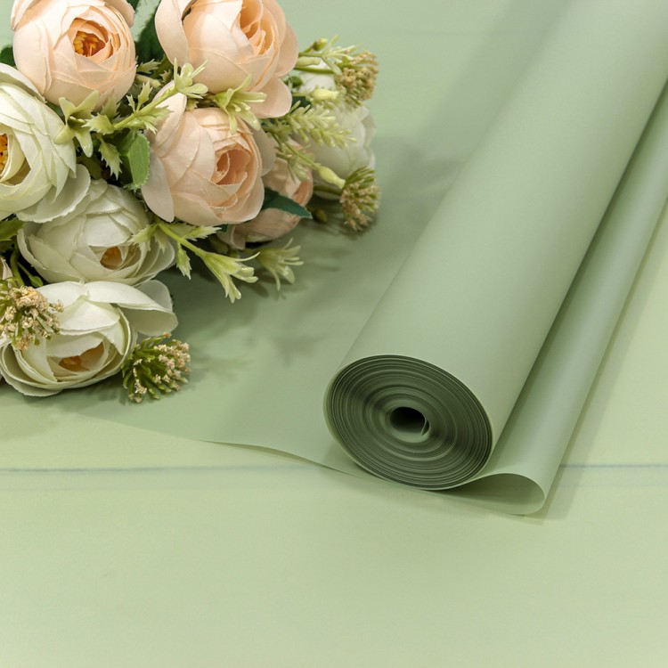 90057/2404 Плёнка 0,59*34м 900г матовая однотонная 55мкм Бледно-зелёный-2404 1/6 1/12 90057/2404 Плёнка 0,59*34м 900г матовая однотонная 55мкм Бледно-зелёный-2404 1/6 1/12