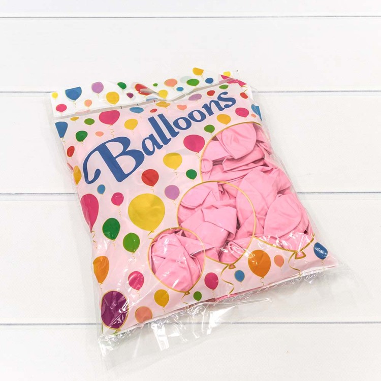 14400/8 Шарики воздушные из латекса "Макарун" 12"/30см (100 шт.) 2,8г Розовый 1/60