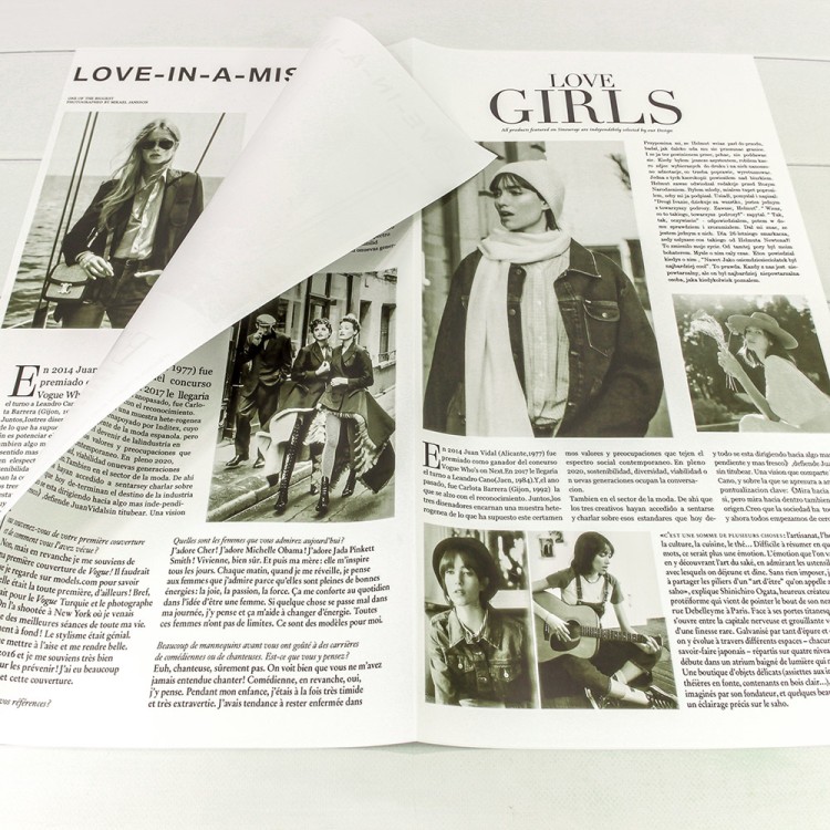 1616/2 Плёнка в листах 56,5*56,5 (20 шт.) матовая "Газета GIRLS" 65мкм Белый 1/60