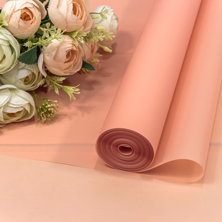 90057/2337 Плёнка 0,59*34м 900г матовая однотонная 55мкм Персиковый-2337 1/6 1/12 90057/2337 Плёнка 0,59*34м 900г матовая однотонная 55мкм Персиковый-2337 1/6 1/12