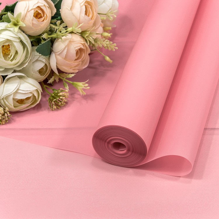 90057/6050 Плёнка 0,59*34м 900г матовая однотонная 55мкм Розовый-6050 1/6 1/12 90057/6050 Плёнка 0,59*34м 900г матовая однотонная 55мкм Розовый-6050 1/6 1/12