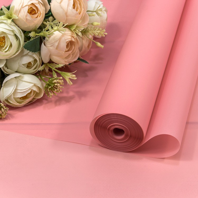 90057/183 Плёнка 0,59*34м 900г матовая однотонная 55мкм Розовый-183 1/6 1/12 90057/183 Плёнка 0,59*34м 900г матовая однотонная 55мкм Розовый-183 1/6 1/12