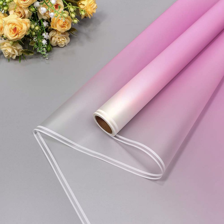 1624/673	Плёнка 0,58*10м матовая с двойной белой полосой 50мкм Пурпурный 1/30	 