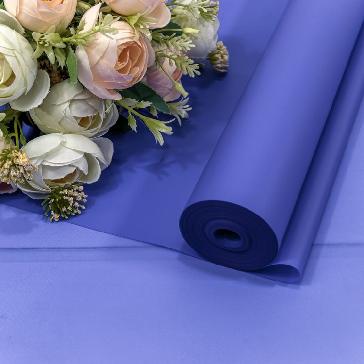 90057/2726 Плёнка 0,59*34м 900г матовая однотонная 55мкм Синий 1/6 1/12 90057/2726 Плёнка 0,59*34м 900г матовая однотонная 55мкм Синий 1/6 1/12