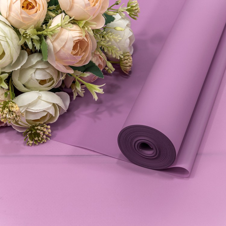 90057/6078 Плёнка 0,59*34м 900г матовая однотонная 55мкм Сиреневый-6078 1/6 1/12 90057/6078 Плёнка 0,59*34м 900г матовая однотонная 55мкм Сиреневый-6078 1/6 1/12