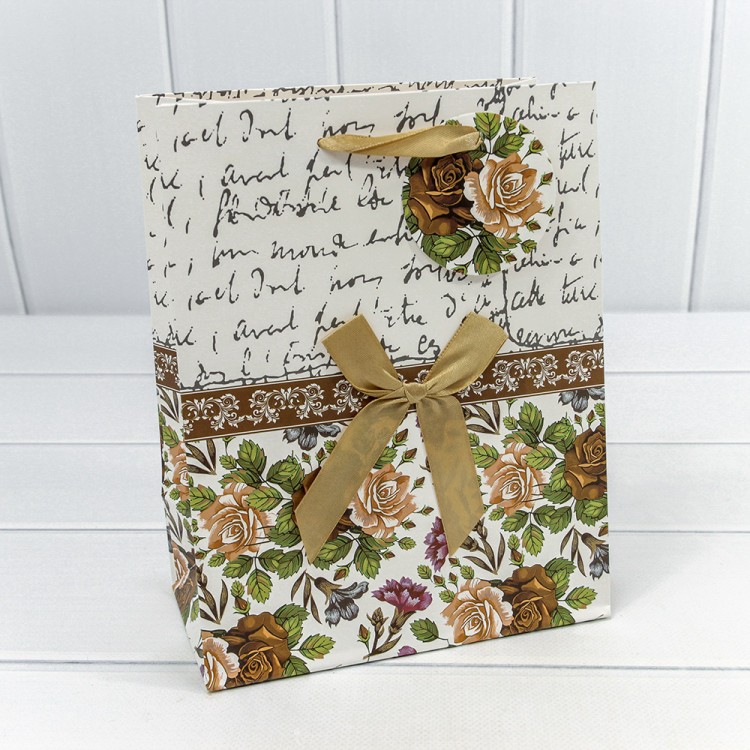 000145E Пакет подарочный 18*23*10 см 230 гр "Люкс" (микс) 1/20 1/360