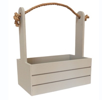 0011671 Ящик для декора 25*15*30 Серый пастель